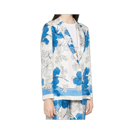 P.A.R.O.S.H. Floral Print Collared Jacket