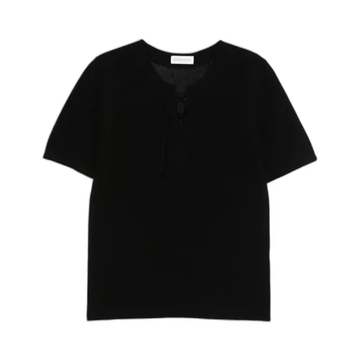 Short-Sleeved Round-Neck Sweater