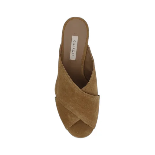 Casadei Crisscrossed Open-Toe Mules