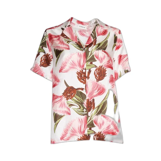P.A.R.O.S.H. Floral Print Short-Sleeved Shirt