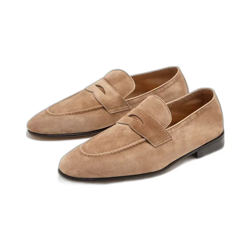 Brunello Cucinelli Almond Toe Slip-On Loafers