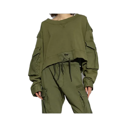 Dsquared2 Boat Neck Distressed Cargo Sweatshirt