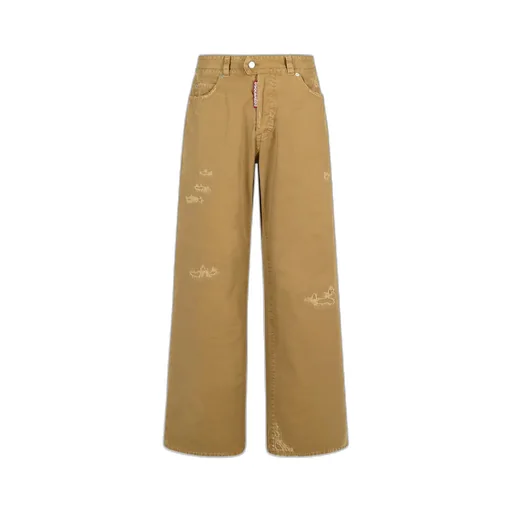 Dsquared2 Distressed Straight-Leg Trousers