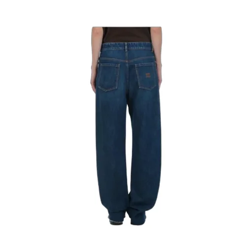 Miu Miu Logo-Embroidered Denim Jeans