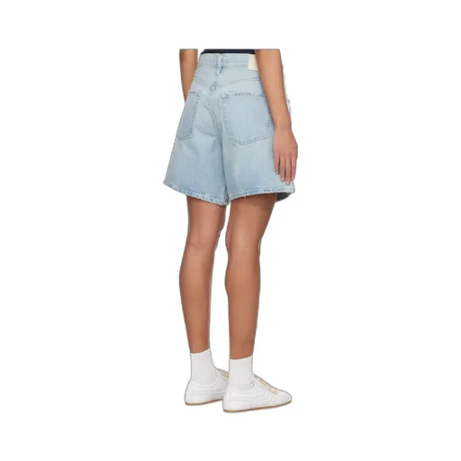 Drawstring Denim Shorts