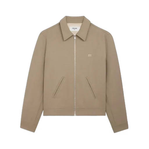 Triomphe Blouson Jacket In Wool Twill