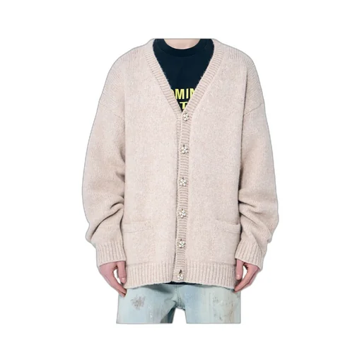 Vetements Pearl Button Knit Cardigan