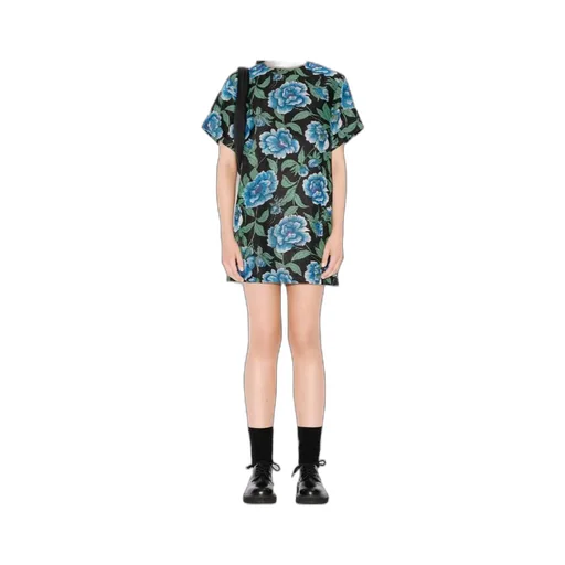 Kenzo Peonies Floral Pattern T-Shirt Dress