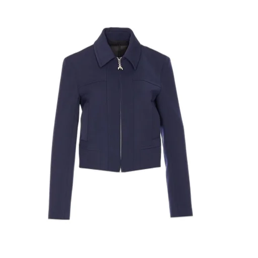 Patrizia Pepe Cropped Zip-Up Coat