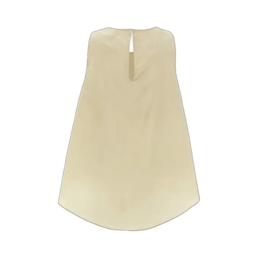 P.A.R.O.S.H. Pimpy Pleated Detail Sleeveless Top