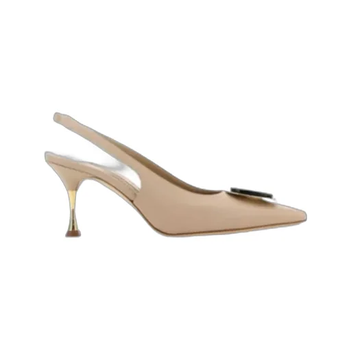 Manolo Blahnik Pointed-Toe Slingback Pumps