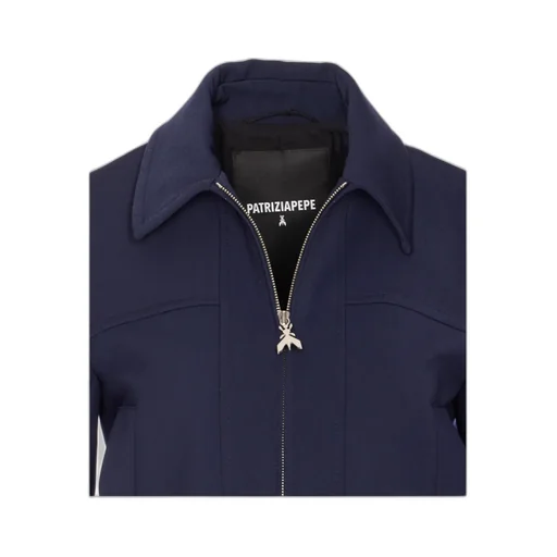 Patrizia Pepe Cropped Zip-Up Coat