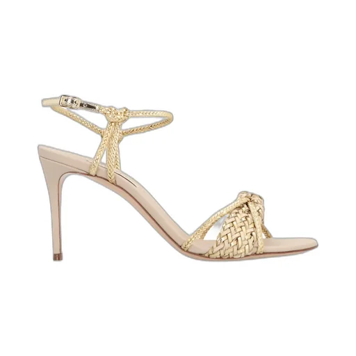 Casadei Ankle Strap Interwoven Sandals