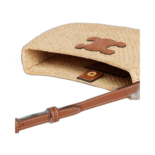 Medium Tilly Bag In Raffia And Calfskin