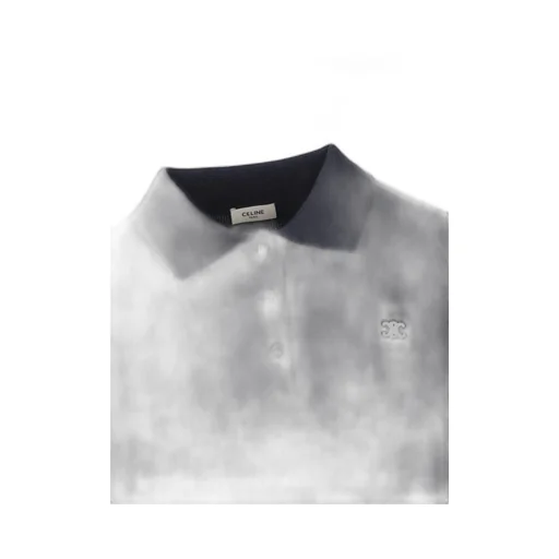 Triomphe Cropped Polo In Wool