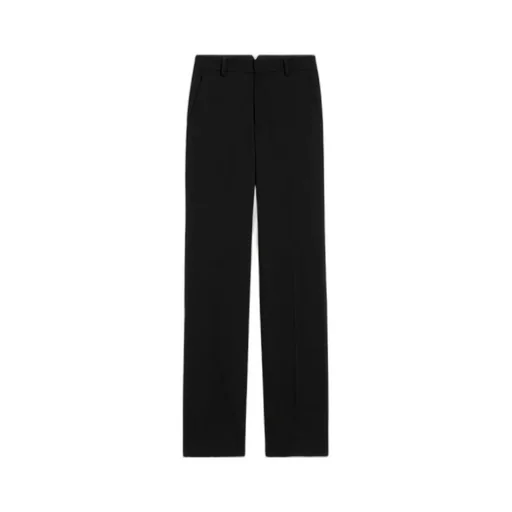 Straight Wool Casual Pants