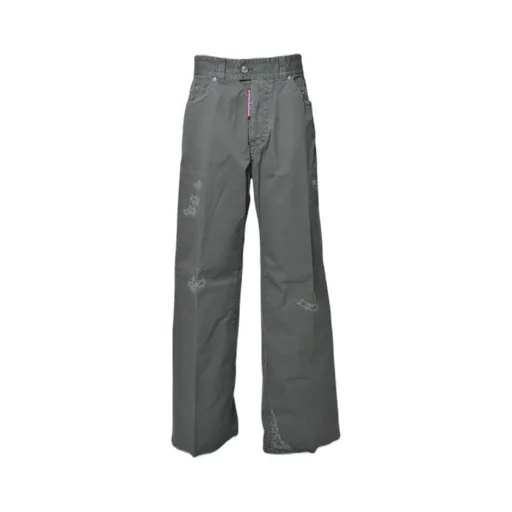Dsquared2 Distressed Straight-Leg Trousers