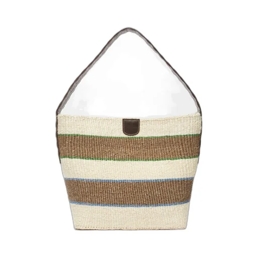 Natural Rope And Leather Bag