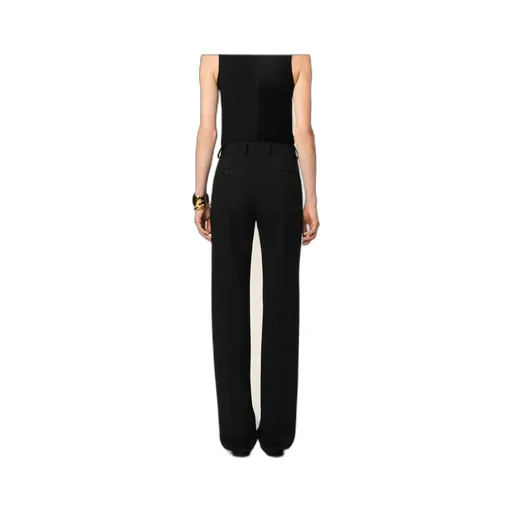 Straight Wool Casual Pants