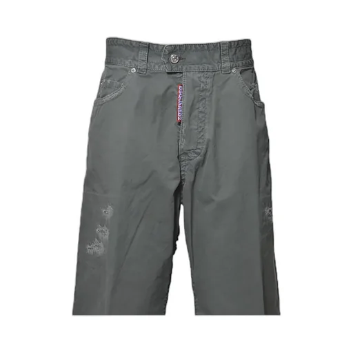 Dsquared2 Distressed Straight-Leg Trousers