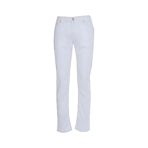 Jacob Cohen Nick Logo Patch Straight-Leg Trousers