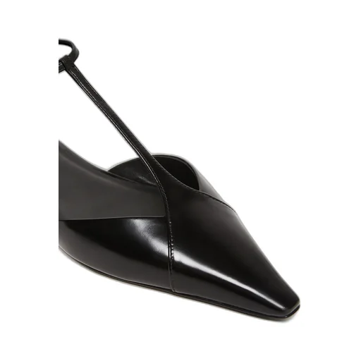 Buffed Leather Ballet Flats