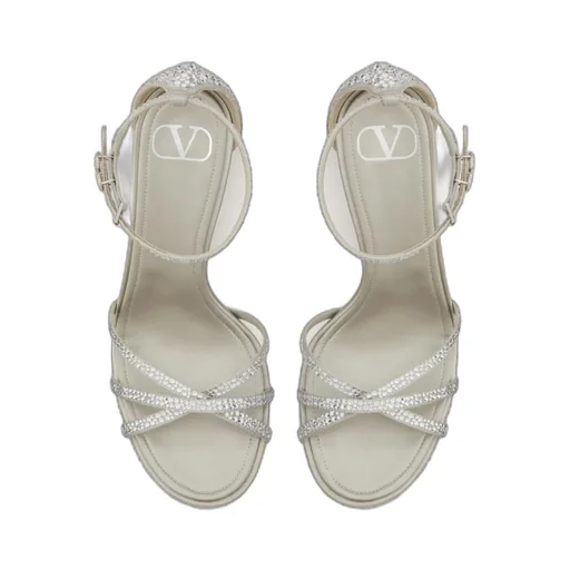 Valentino Eveninglam Embellished Platform Sandals