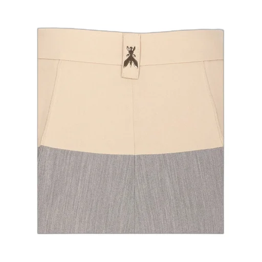 Patrizia Pepe Two-Tone Straight Pants