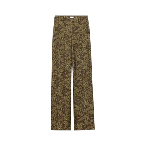 Saint Laurent Paisley Mid-Rise Pants