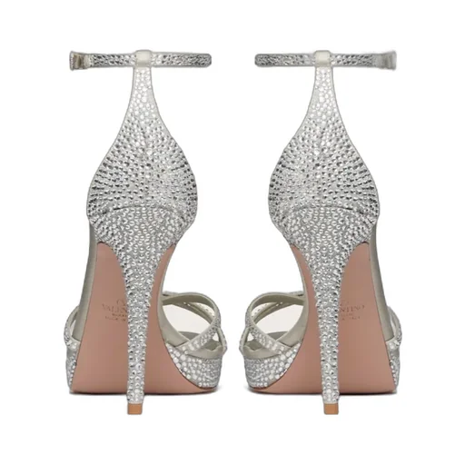 Valentino Eveninglam Embellished Platform Sandals