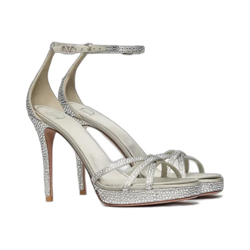 Valentino Eveninglam Embellished Platform Sandals
