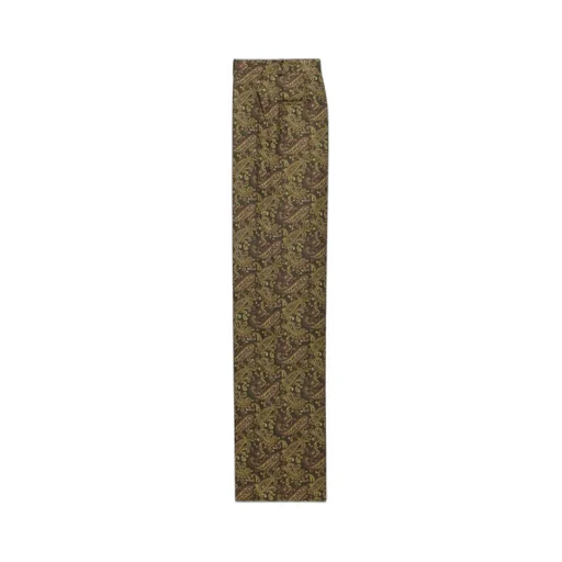 Saint Laurent Paisley Mid-Rise Pants