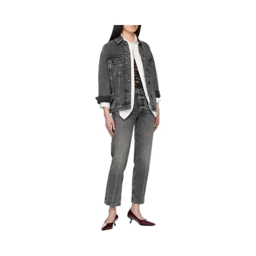 Anine Bing Rory Button-Up Denim Jacket