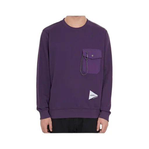 X And Wander Crewneck Pocket Sweatshirt