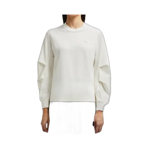 Cotton Pleated Sleeve T-Shirt