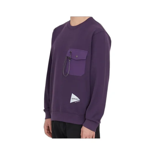 X And Wander Crewneck Pocket Sweatshirt