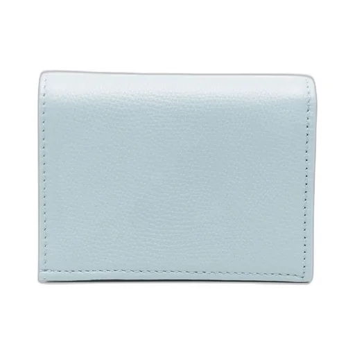 Grained Leather Logo Wallet