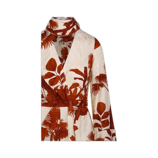 Johanna Ortiz Tropical Print Wrap Dress