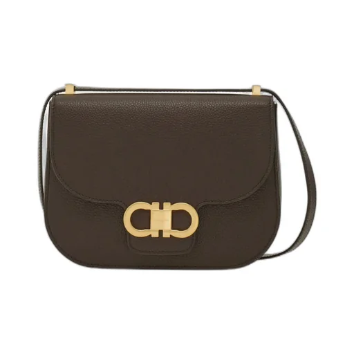Ferragamo Gancini Double Buckle Crossbody Bag