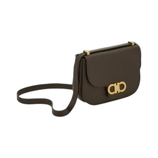 Ferragamo Gancini Double Buckle Crossbody Bag