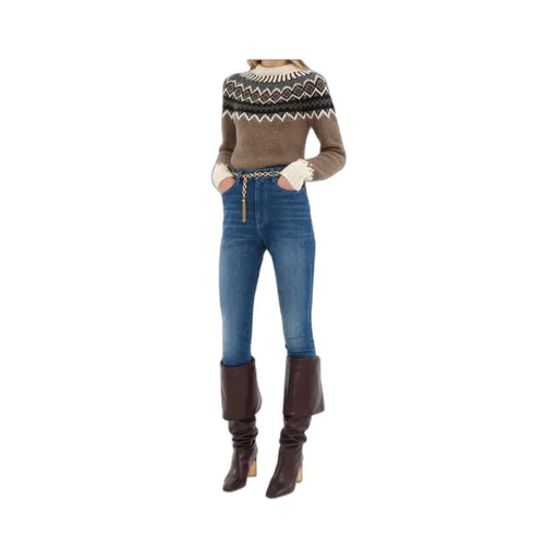 Chloé Mock-Neck Fitted Sweater