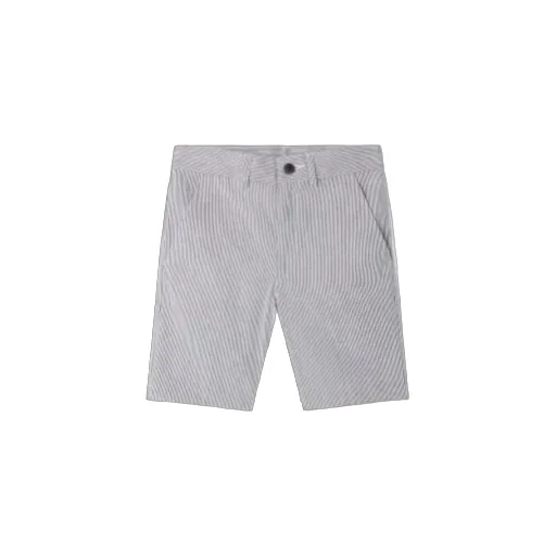 Pinstripe Embroidered Shorts