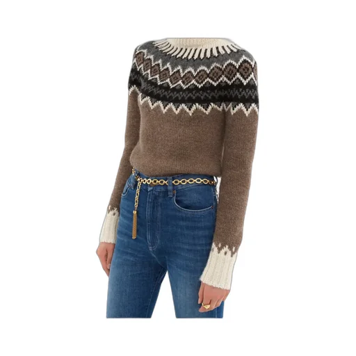 Chloé Mock-Neck Fitted Sweater