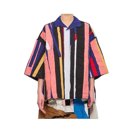 Striped Patchwork Shirt