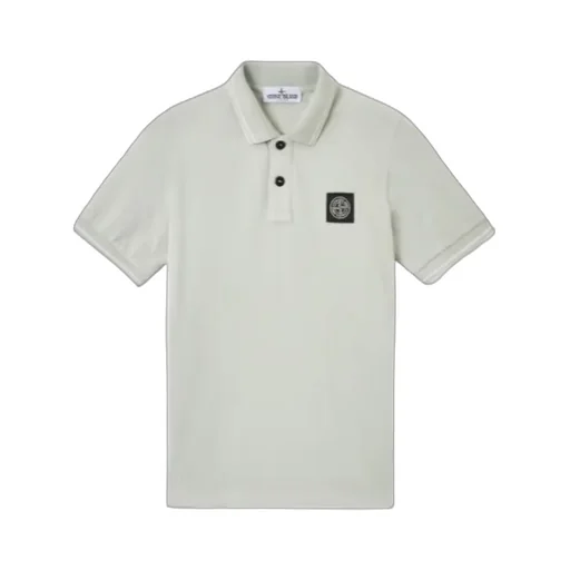 Stone Island Junior Compass-Badge Short Sleeved Polo Shirt