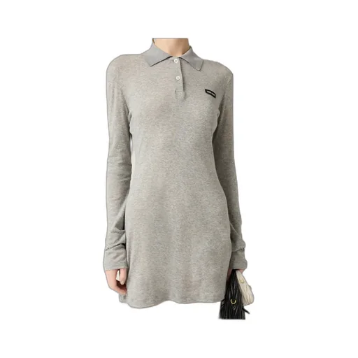Ribbed Jersey Mini-Dress
