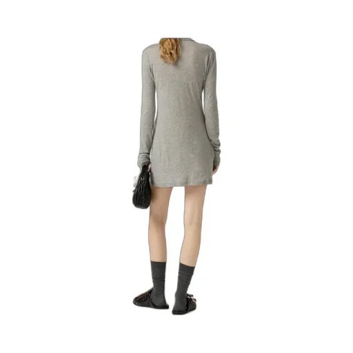 Ribbed Jersey Mini-Dress