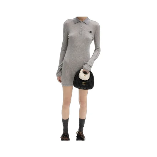 Ribbed Jersey Mini-Dress