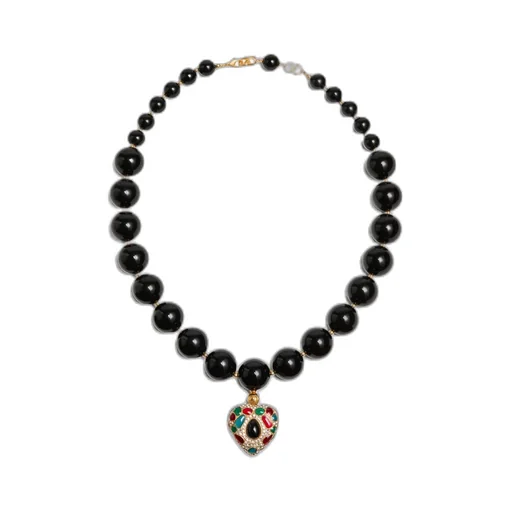 Coeur Royal Necklace In Metal, Resin, Enamel And Swarovski® Crystals