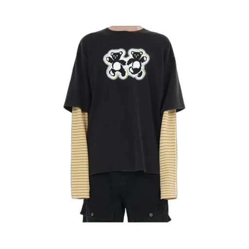 Teddy-Twins Layered T-Shirt